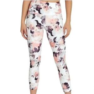 Balance Collection Women's White/Black/Pink Water Mark Leggings